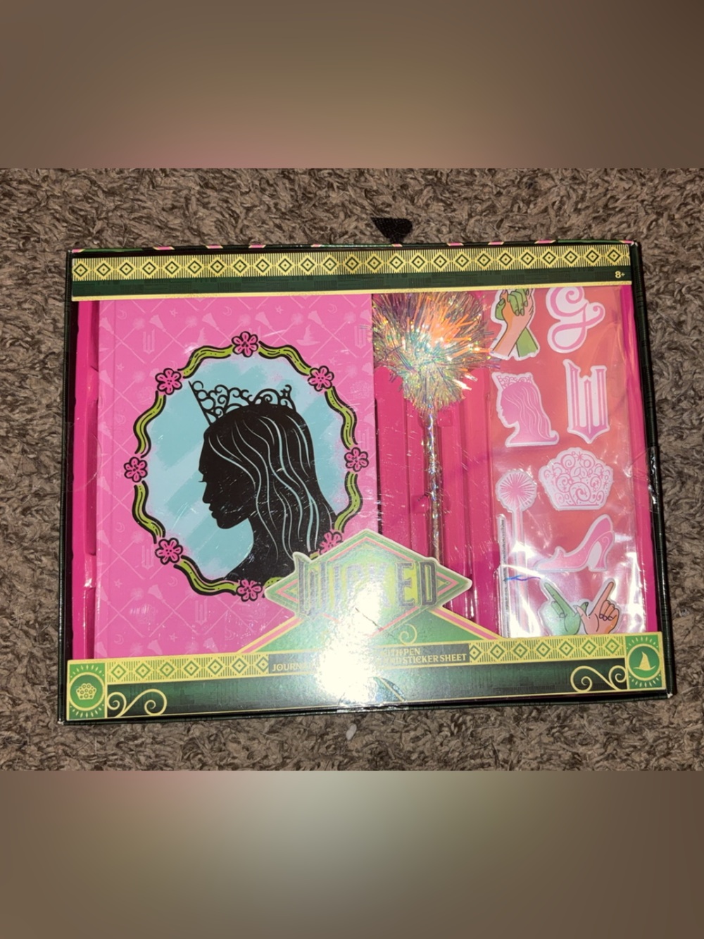 Wicked Glinda Pink Journal & Sticker Set